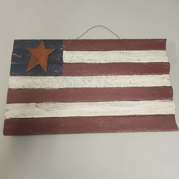 handcrafted Other - Rustic American Flag Wall Art